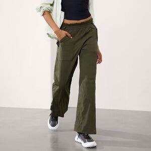 Athleta Forest Green Straight Leg Pants